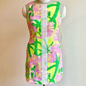 Lily Pulitzer Shift Dress Fan Dance, Size 6